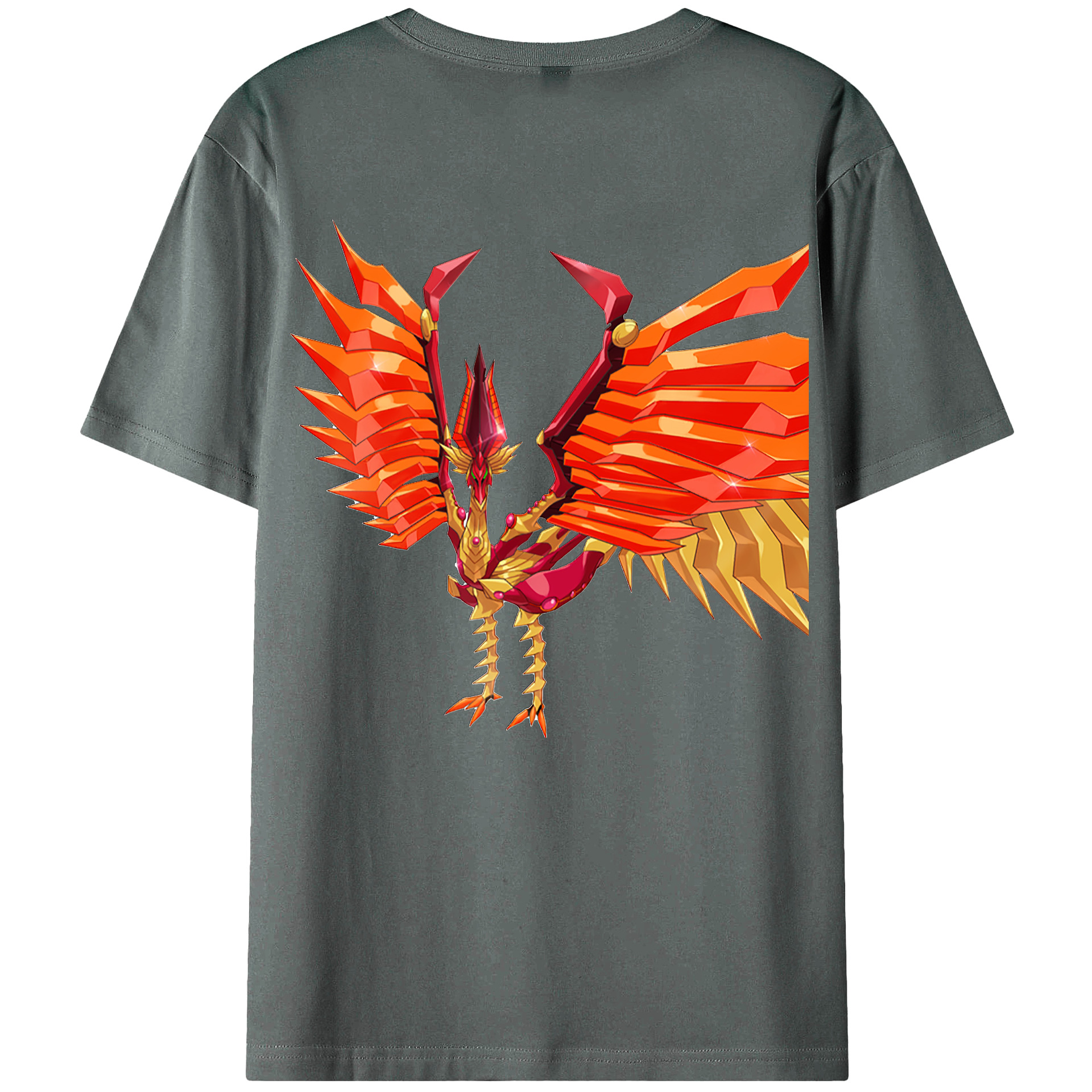 （画像用） 遊☆戯☆王 Yu-Gi-Oh! 綿100％ メンズ半袖Tシャツ（バックプリント） 通気性